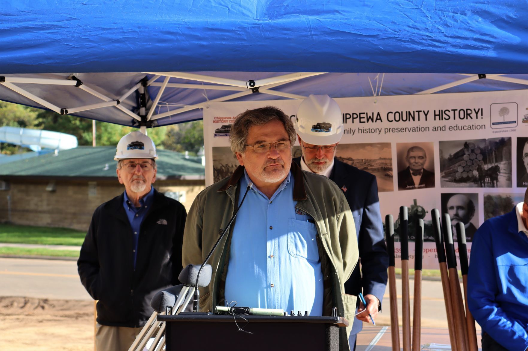 Chippewa Area History Center groundbreaking